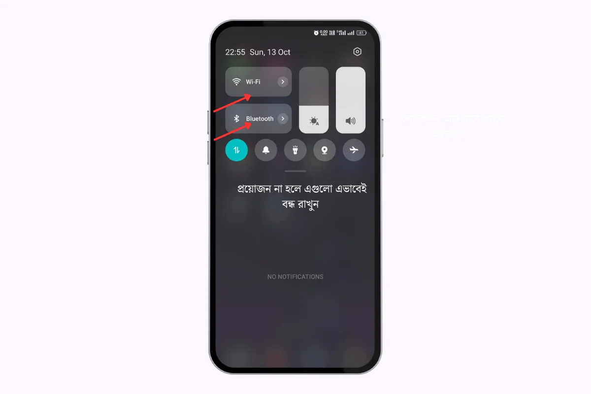 turn off wireless service to save android smartphone battery