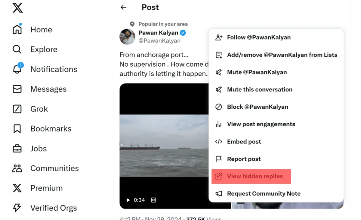See Hidden Replies on Twitter (X)